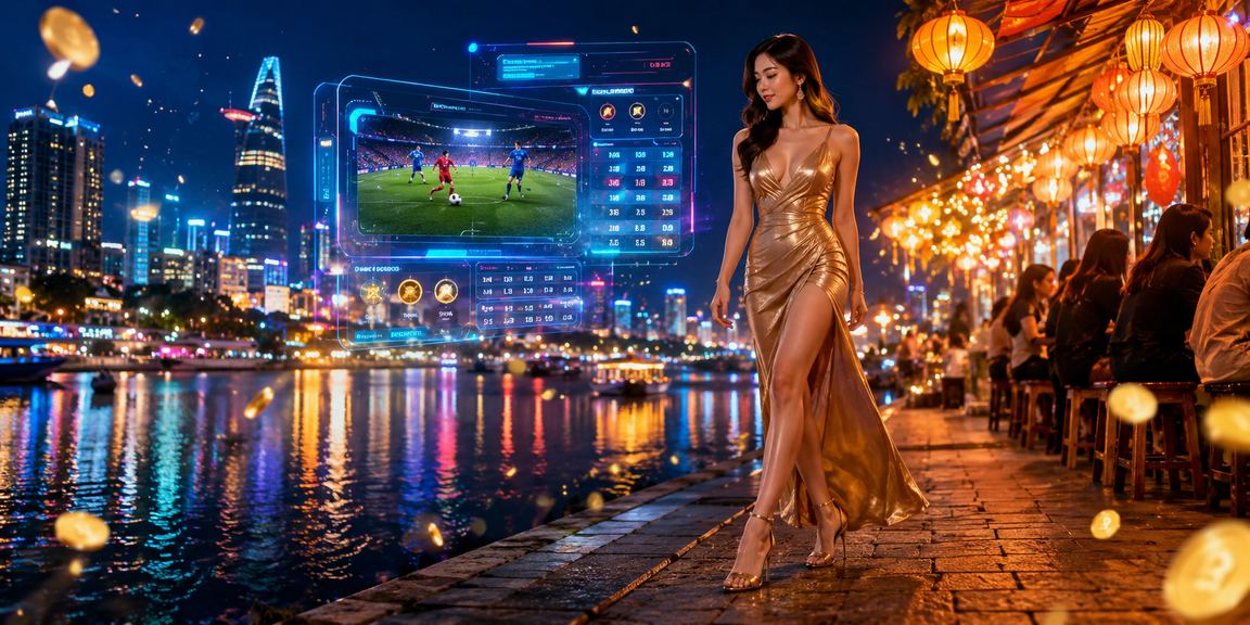 Người dùng tại chợ đêm TP.HCM trải nghiệm casino betting và thanh toán di động
