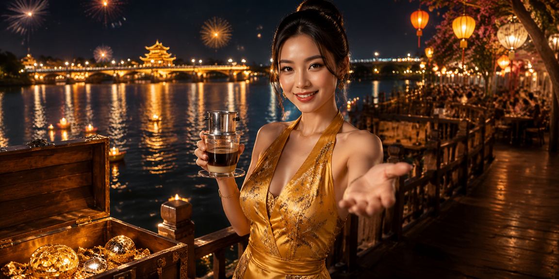 Người dùng tại Huế thư giãn uống cà phê và cân bằng thời gian giải trí cá cược