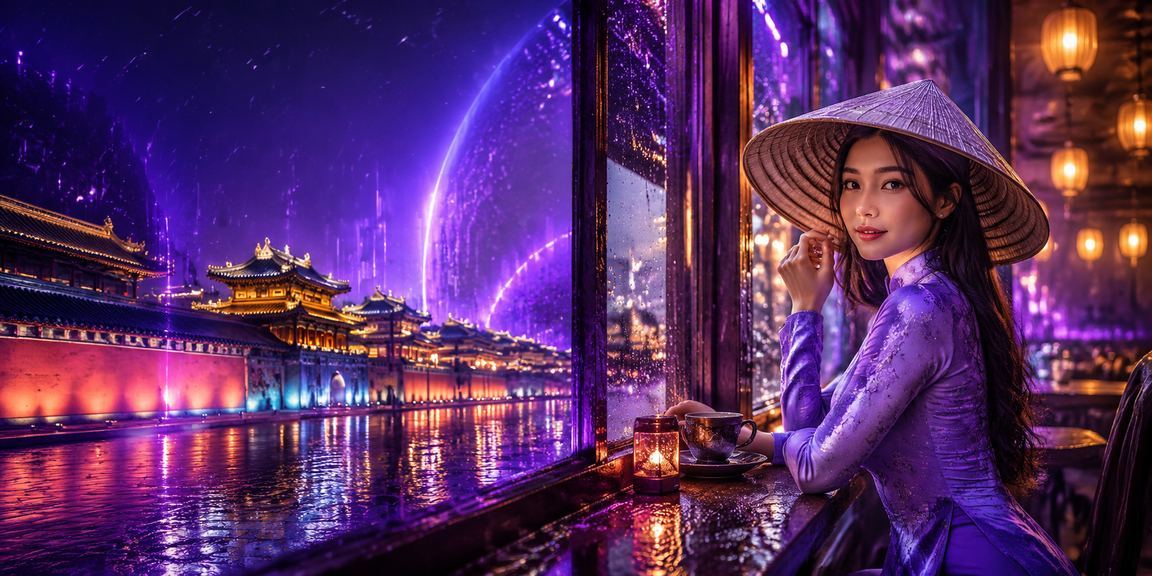 Người dùng tại Huế trải nghiệm chương trình VIP bonus với nón lá truyền thống