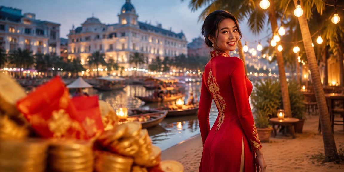 Cảnh casino và betting tại Việt Nam với không khí sôi động và hiện đại